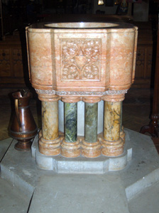 font at Saint Barnabas October 2008